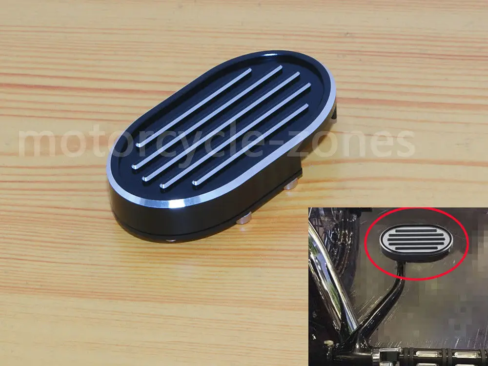 

Grill CNC Billet Brake Pedal Pad Cover Footpeg for Harley Sportster XL883 XL1200 Dyna Fat Bob Softail V-Rod Street Night Rod