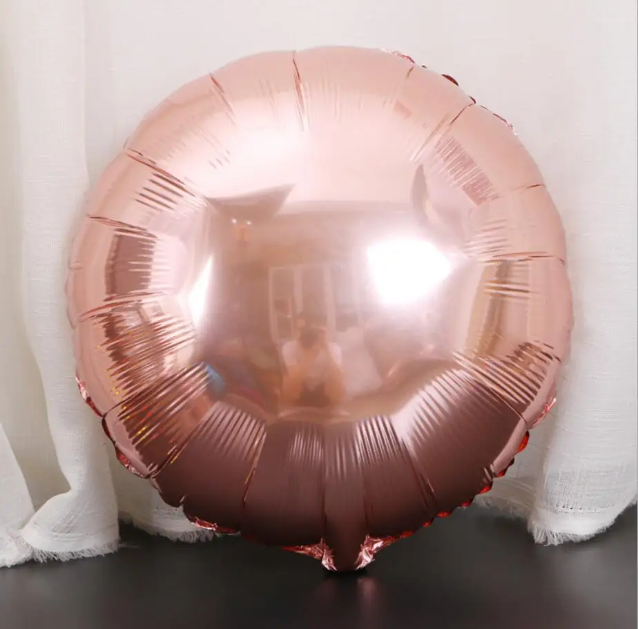1PC 18 inch Rose gold Star Heart aluminum balloon colorful star heart helium foil ballon for wedding Birthday party decoration   (5)