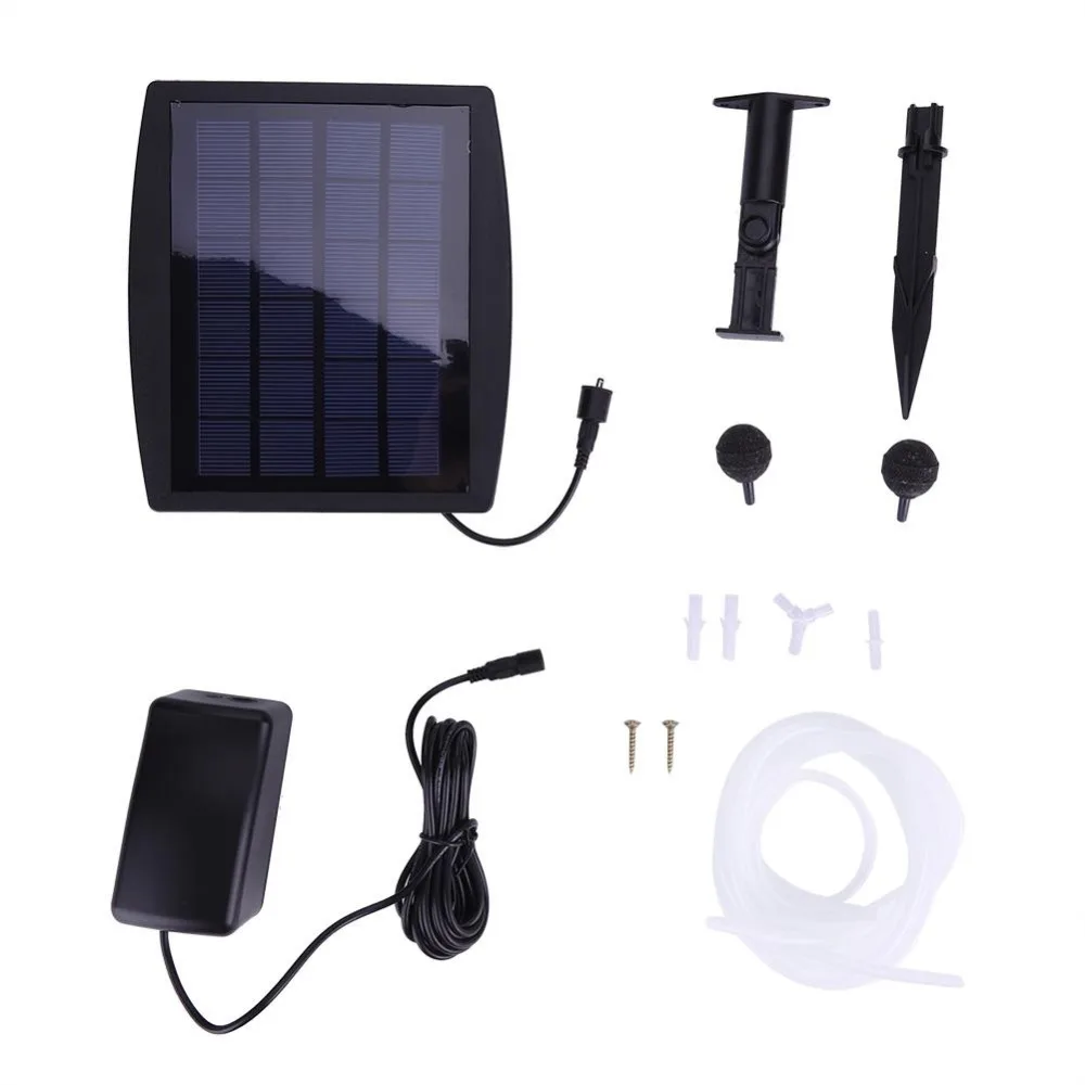 

Solar Powered Oxygenator Aerator Air Pump Oxygen for Outdoor Pool Pond Fish Tank
