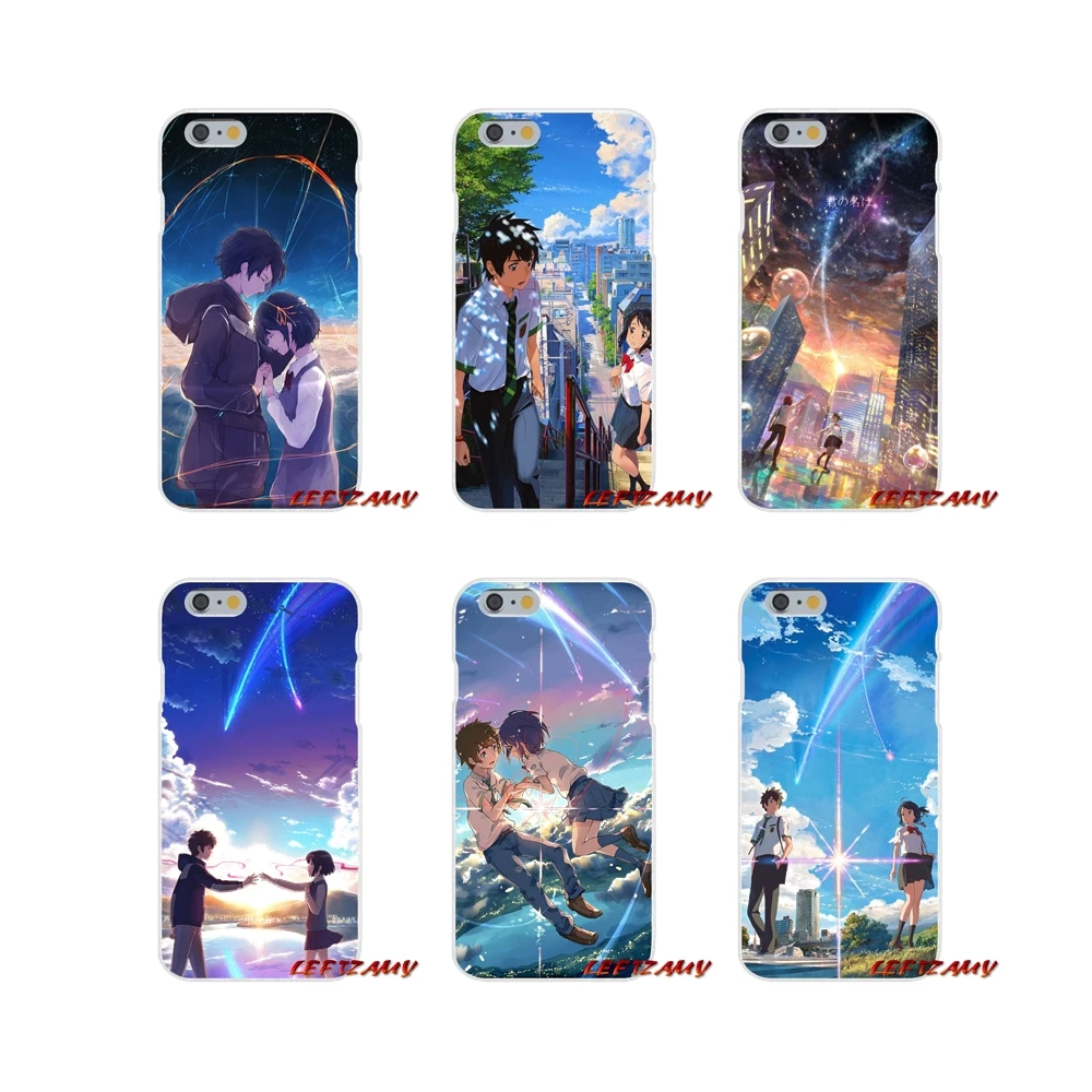 For Samsung Galaxy S4 S5 MINI S6 S7 edge S8 S9 S10 Plus Note 3 4 5 8 9 Kiminonawa Your Name Japanese anime Accessories Cover Bag | Мобильные