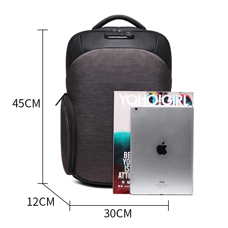 Для Macbook Air Pro retina usb зарядка Рюкзаки Сумка паролем для Asus hp DELL lenovo сумки