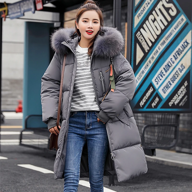 Oversize Warm Thicken Womens Winter Jackets Hooded Cotton Padded Outwear Female Coat Winter Women 2018 High Quality Long Parka