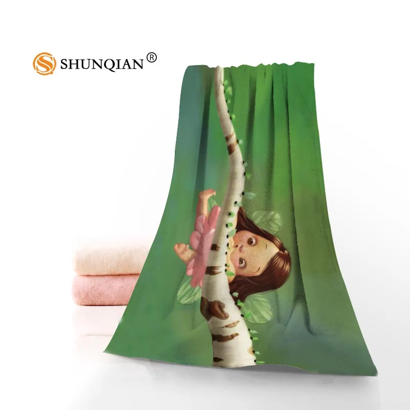 Новое пользовательское полотенце Феи Бабочки с принтом хлопок лицо/банные полотенца из микрофибры Ткань для детей Мужчины Женщины полотенце для душа s - Цвет: Towel