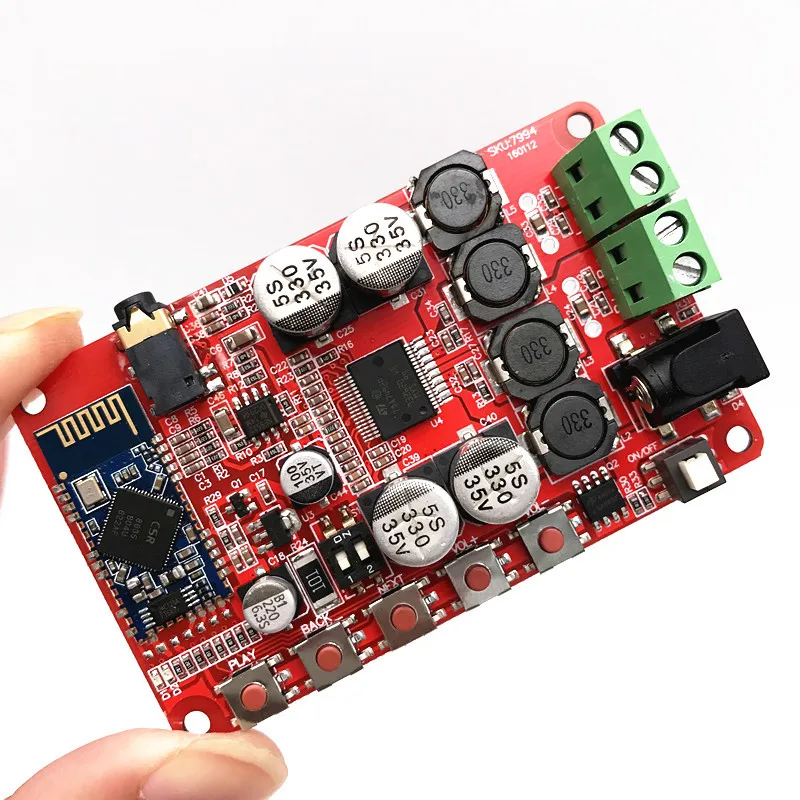 

Wireless Bluetooth 4.0 Audio Receiver Digital TDA7492P 25W+25W Amplifier Board Free Shipping #235421