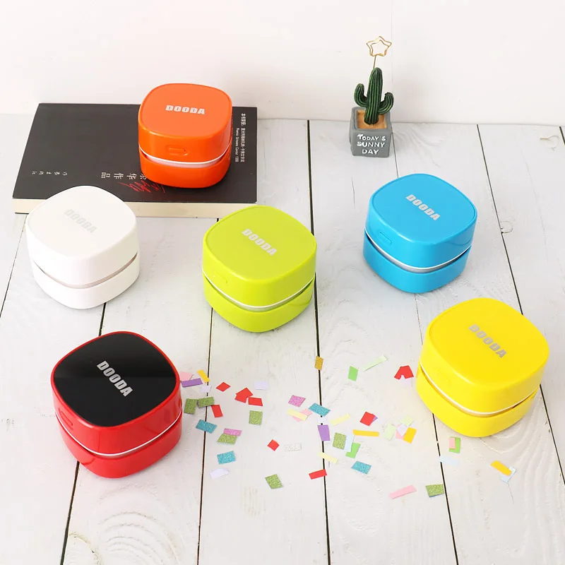  TUTU Desk Set Portable Desktop Cleaner Mini Desk recharge Vacuum Cleaner for School Classroom Offic