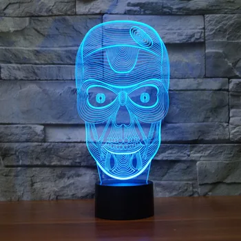 

Skull 3D Night Light Color Changing Led Decor Lighting Novelty Gifts Free Shipping
