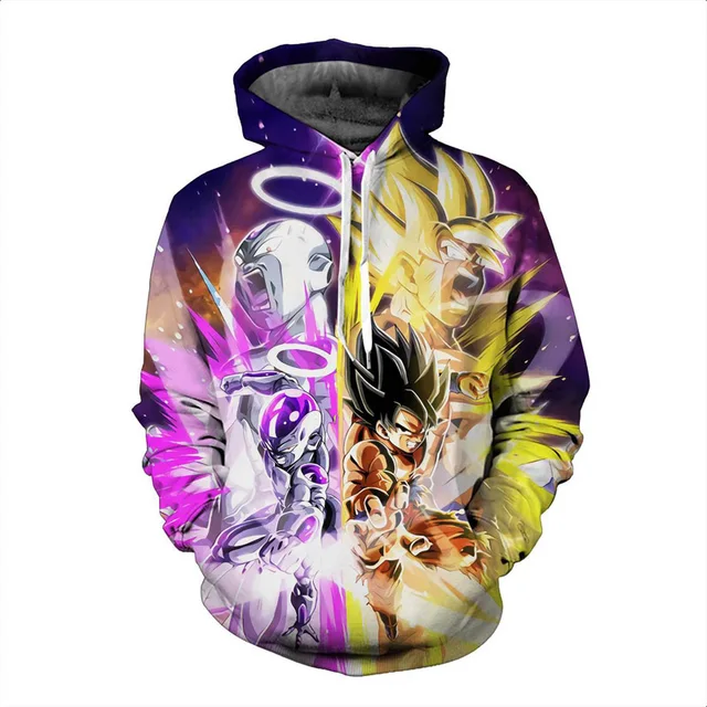 Dragon Ball Z Goku Frieza Hoodies Männer 3D Gedruckt Pullover