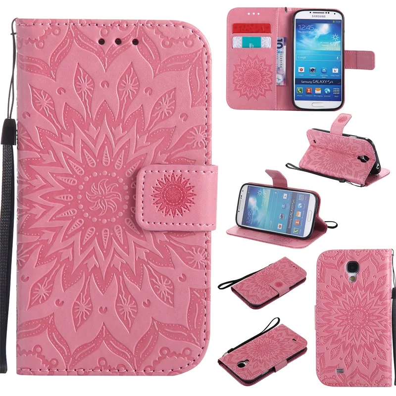 Кожаный чехол для Galaxy S4 S 4 с 3D тиснением Samsung I9500 I9505 I9506 GT i9500 кошелек