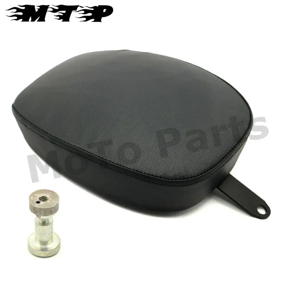Motorcycle Passenger Rear Seat Pad Leather Pillion For Harley Sportster