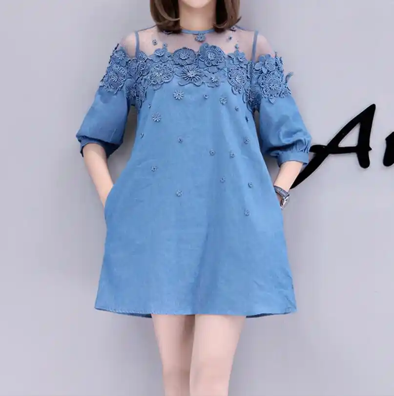 denim outfit for fat female