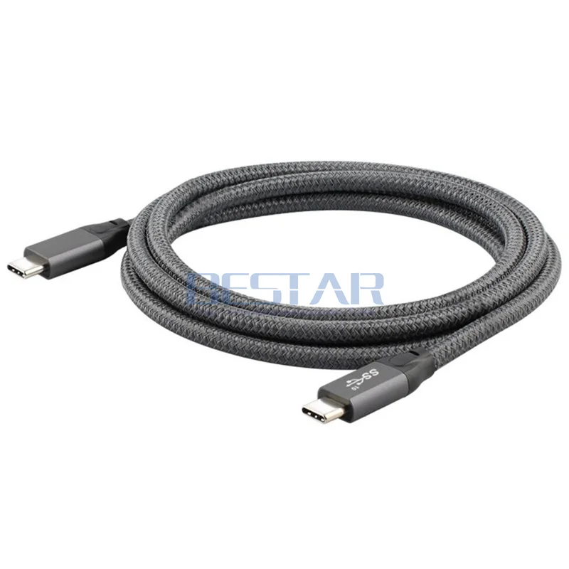 Новинка 2019 двойной USB type C 3 1 Gen2 кабель для быстрой зарядки и передачи данных PD 100 Вт