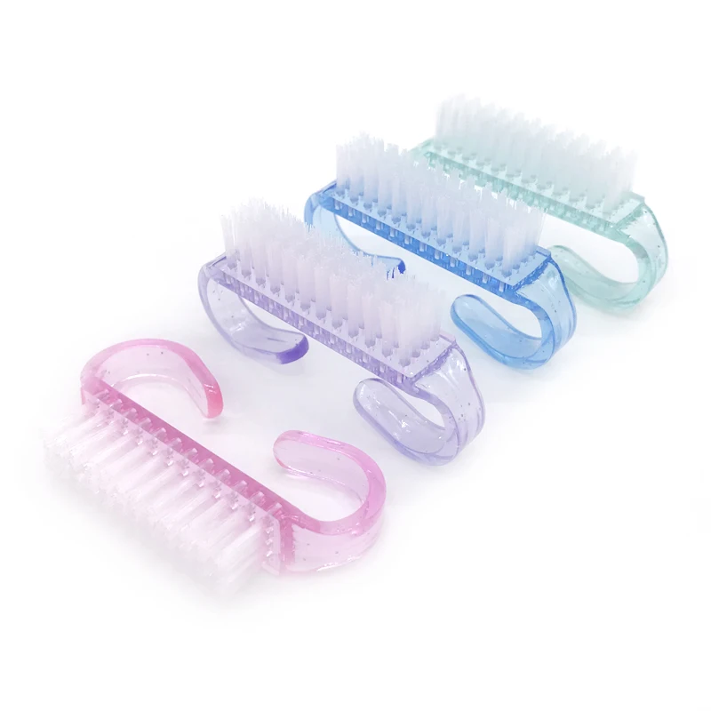 Escova de Unhas de Acrílico Atacado Make up pó Poeira Limpa Escova Manicure Pedicure Ferramentas Material Professionnelle Ongles 100 Pcs Art 2 Cheap Escovas de unhas