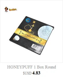 HONEYPUFF 1 коробка круглый алюминий Кальян Фольга бумага диаметр 130 мм/толщина 0,03 мм с отверстиями кальян chicha уголь чаша