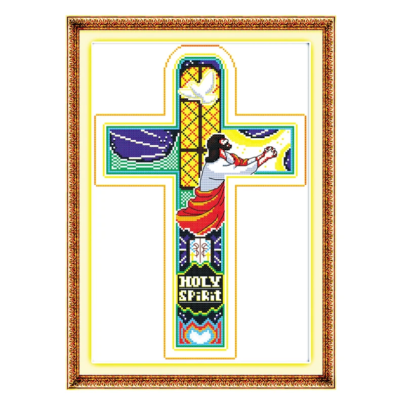 Joy Sunday counted cross stitch kits Jesus DMC 14CT 11CT fabric