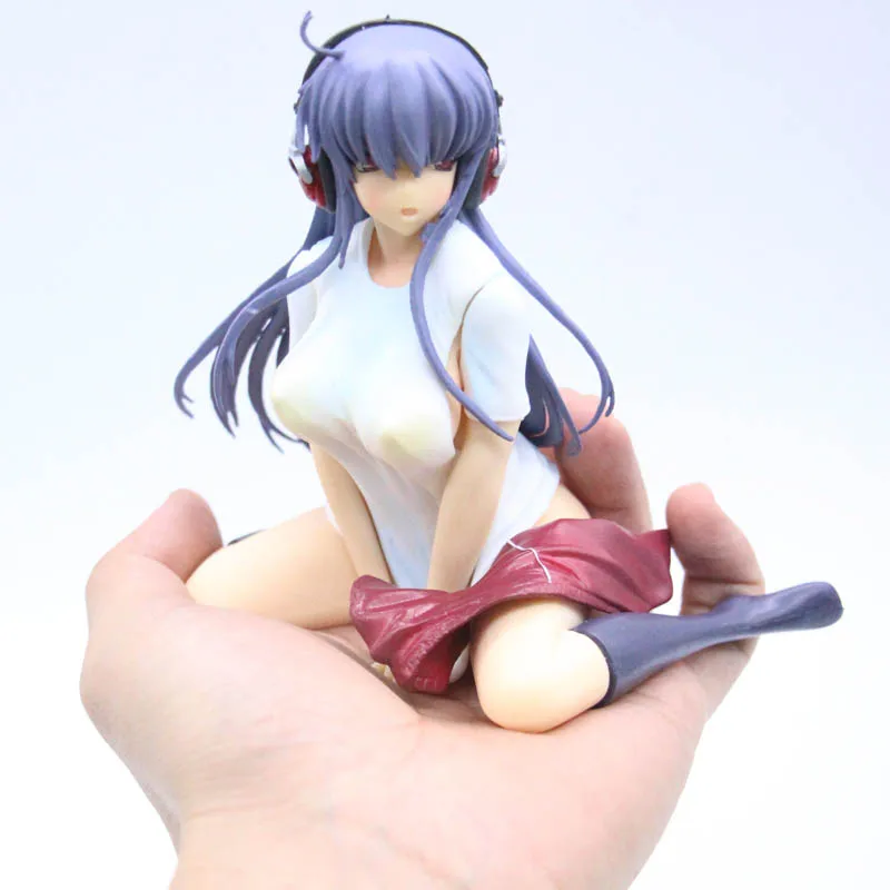 

14cm Japanese Anime Orchid Seed Maid Wife Yuki Bride Purple Hair Without Base PVC Sexy Girls Action Figure Toys Gifts