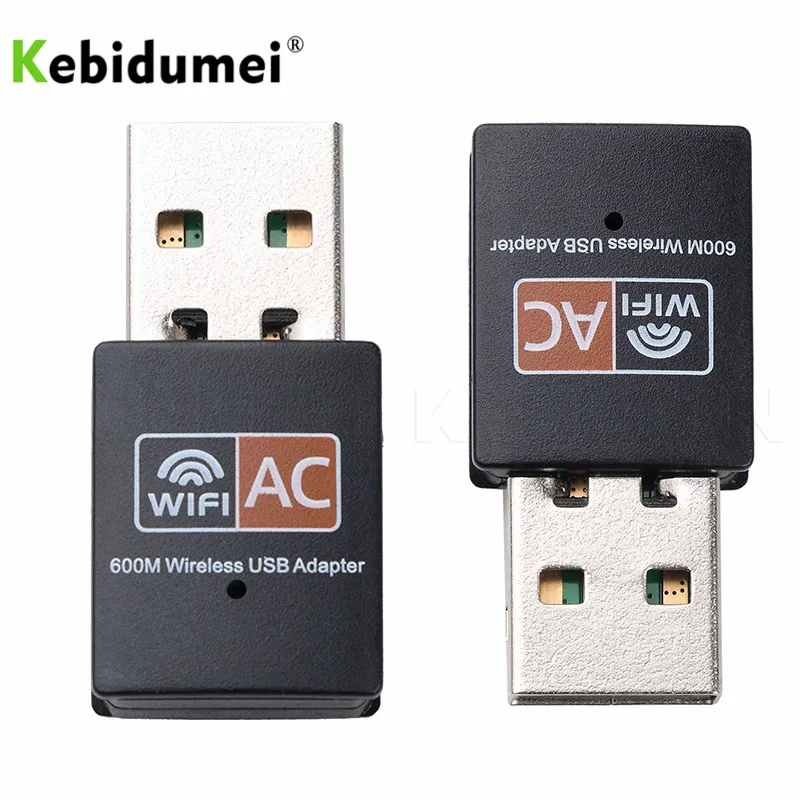 

Kebidumei Wireless 600Mbps USB wifi Antena Tarjeta De Red PC Dual Band usb Lan Ethernet Receptor 2.4 + 5.8 Ghz Wi-fi 802.11ac