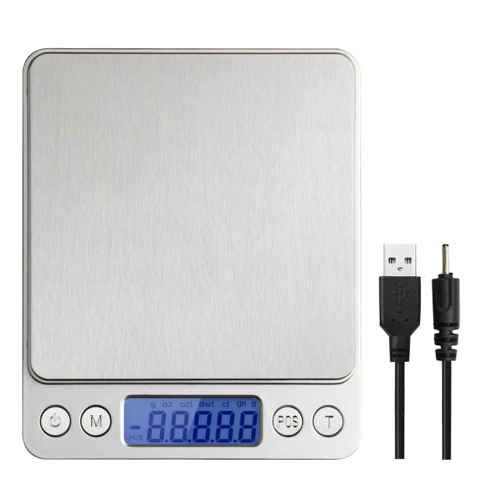 Электронные кухонные весы с питанием от USB 3 кг 0 1 г диетические для пищевых