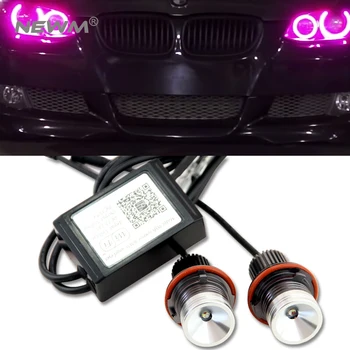 

wifi RGB LED Angel Eyes 12V 24W canbus LED marker halo ring bulb for BMW E60 E61 E64 87 X3 E53 E6 Error Free car styling