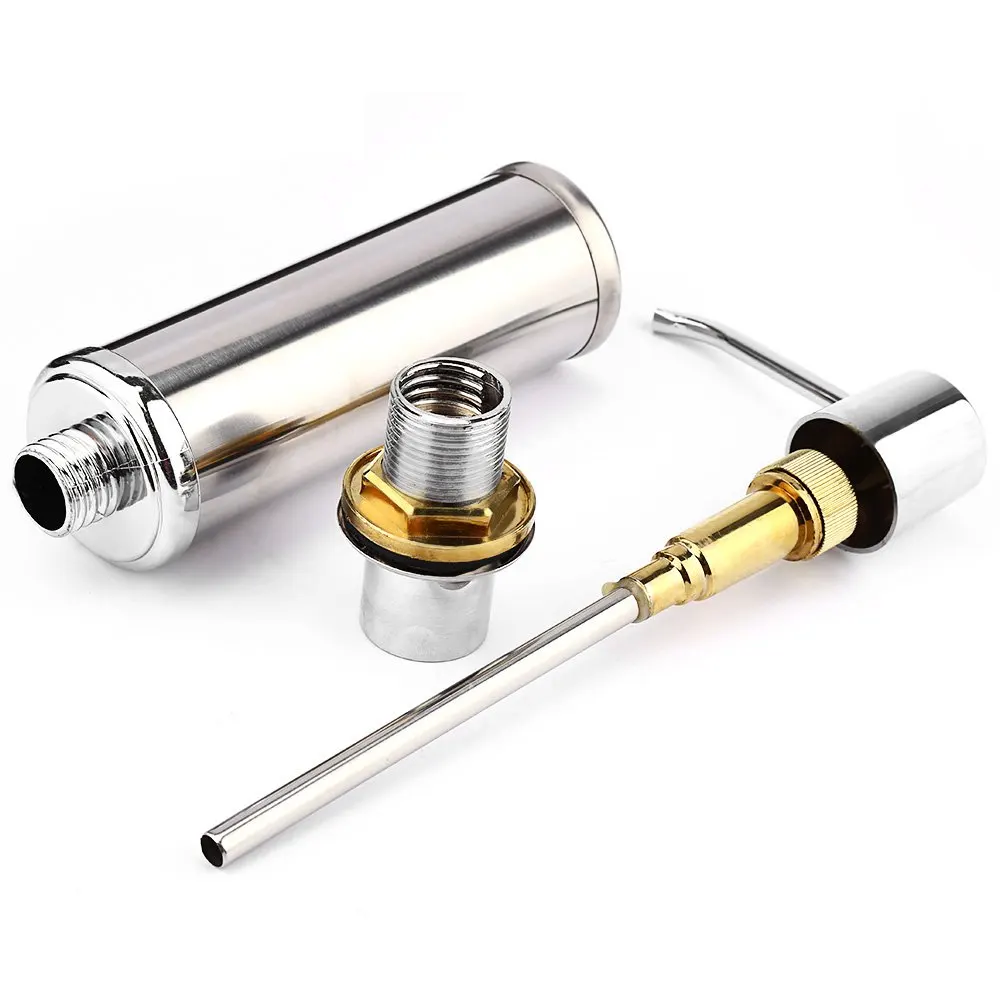 Er 250ml Stainless Steel Soap Dispenser Silver Liquid Detergent Er 250ml Stainless Steel Soap Dispenser Silver Liquid Detergent Kitchen Bathroom Lotion Pump Sink Box In Dispensers From