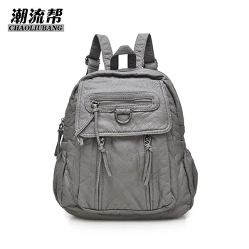 

Factory direct sales of the new soft leather women's wash leather shoulder hundred casual bag simple fashion handbag bag