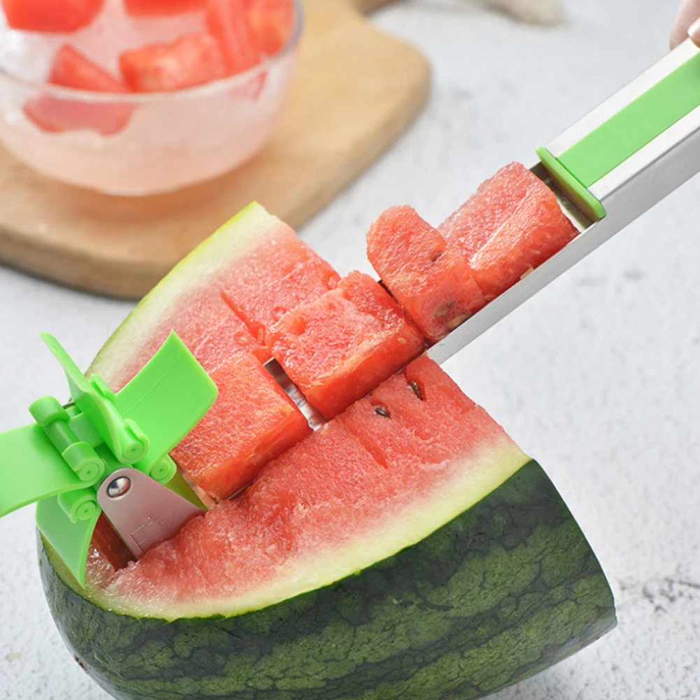 

Multifunctional Stainless Steel Watermelon Slicer Fruit Dividers Kitchen Tool Artifact Fruit Cutter