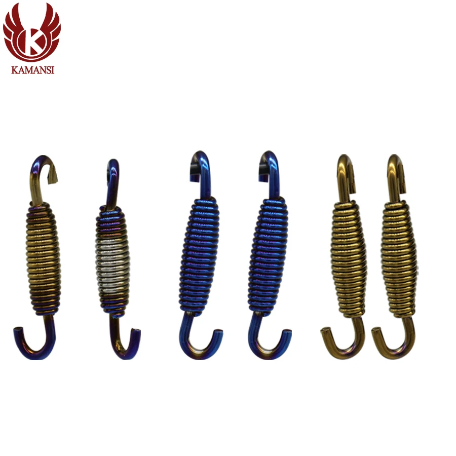 KMS 6pcs Hooks Modified motorcycle Yoshimura Accessories Stainless Steel Spring Hook Motorcycle Exhaust Pipe Muffler Springs |