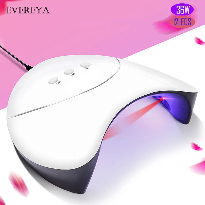 

New Arrival 36W UV Led Lamp Nail Dryer STAR 6 12 Leds UV Lamp For All Types Gel Nail Machine Curing 60s/90s Timer USB Beauty