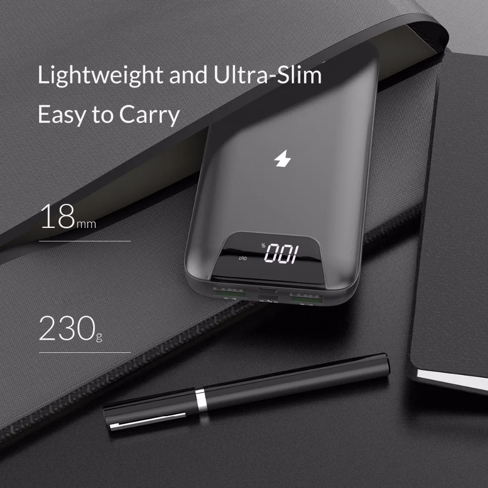  ORICO 10000mAh Wireless Power Bank Für iphone Samsung Xiaomi Power Drahtlose Externe Batterie USB L