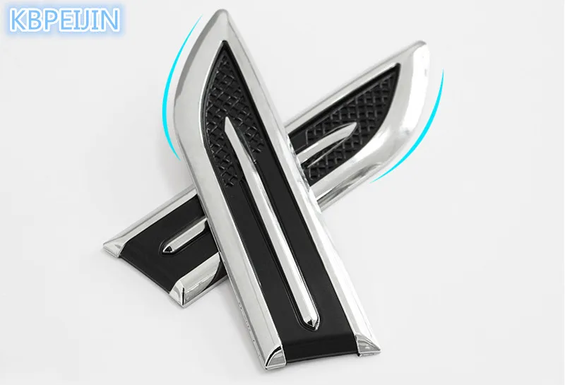 2pcs Car Decorated 3D Shark Gills Vent Air Flow Fender Sticker for Honda fit accord crv Lexus rx350 rx gs is250 nx accessories | Автомобили