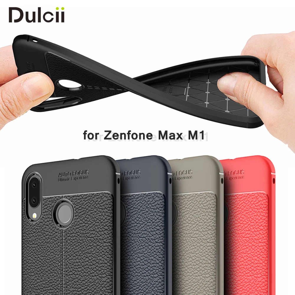 Чехол DULCII для Asus Zenfone Max M1 чехол ZB555KL Celular Funda мягкий телефона из ТПУ мобильного с