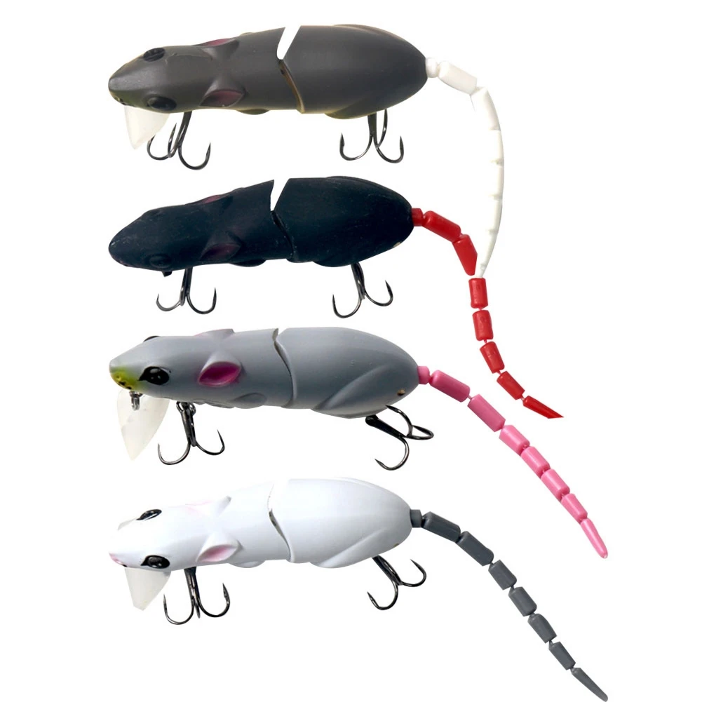 Artificial Fishing Lure Plastic Mouse Lure Swimbait Rat Bait Fishing Lure w R6T5
