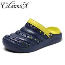CcharmiX/ г.; летние мужские сандалии; медицинские шлепанцы для мужчин; для бассейна, пляжа, сада; Мужские сабо; унисекс-желе; сандалии для воды; большой размер 45