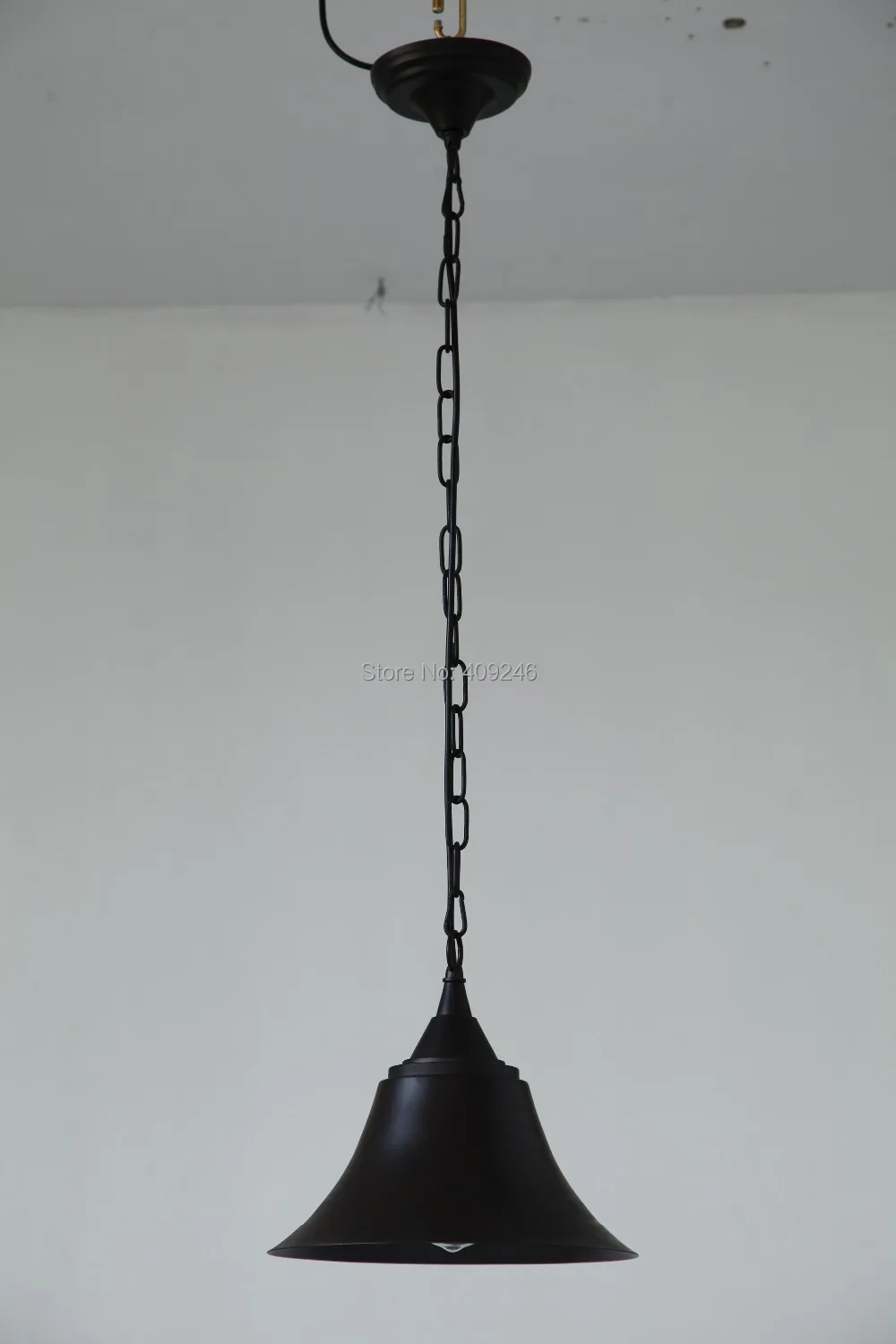 

Edison Nordic Industrial Retro Loft Black with Rust iron Horn shape pendant lamp Ceiling Light Restaurant Balcony Gallery Cafe