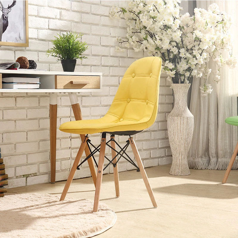 Современный минималистичный обеденный стул, домашний ресторанный стул, компьютерный стул из твердой древесины, скандинавский стул для гостиной