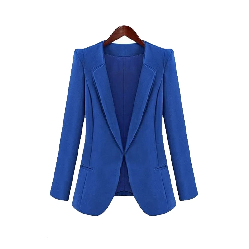 

New Hot New Spring Autumn Women Slim Blazer Coat Fashion Casual Jacket Long Sleeve Suit Blazers Work Wear YAA99