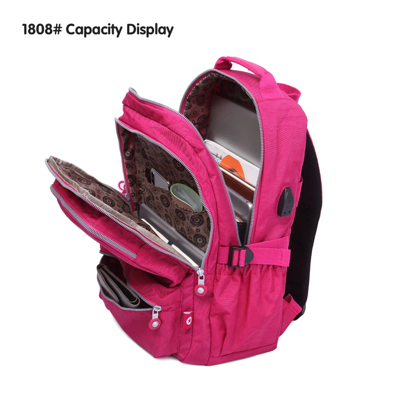  TEGAOTE Women School Backpacks Anti Theft USB Charge Backpack Mens Laptop Bagpack School Bags For T - 32978195998