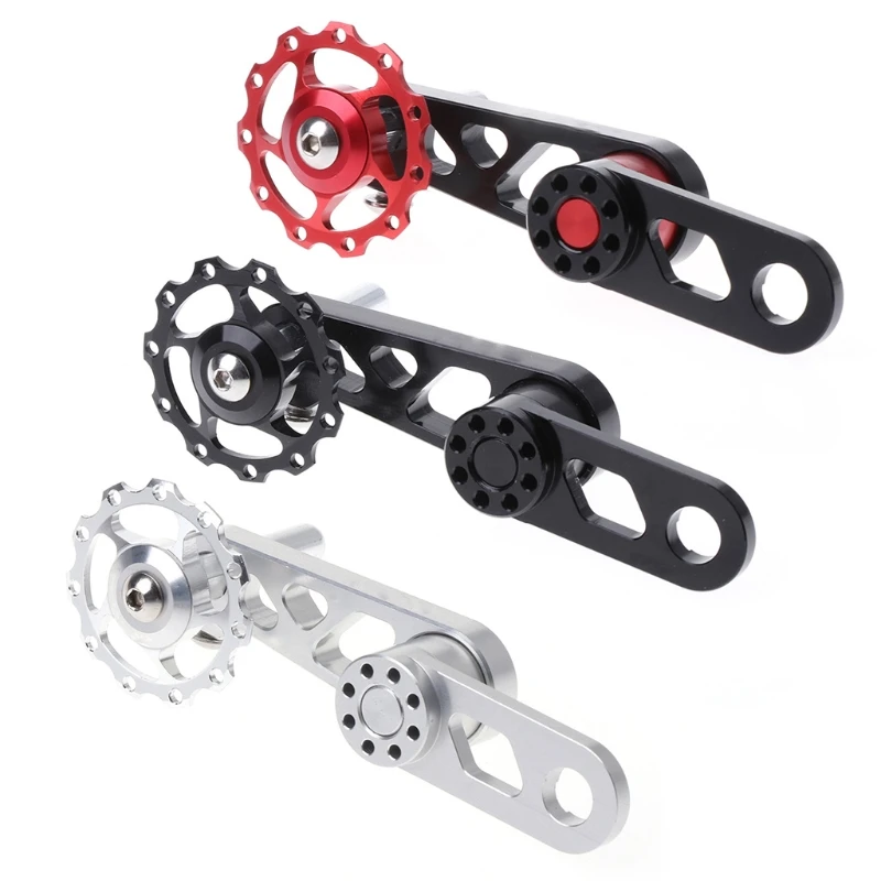 

QILEJVS Cycling Chain Tensioners Single Speed Converter Adjustable With Aluminum Alloy