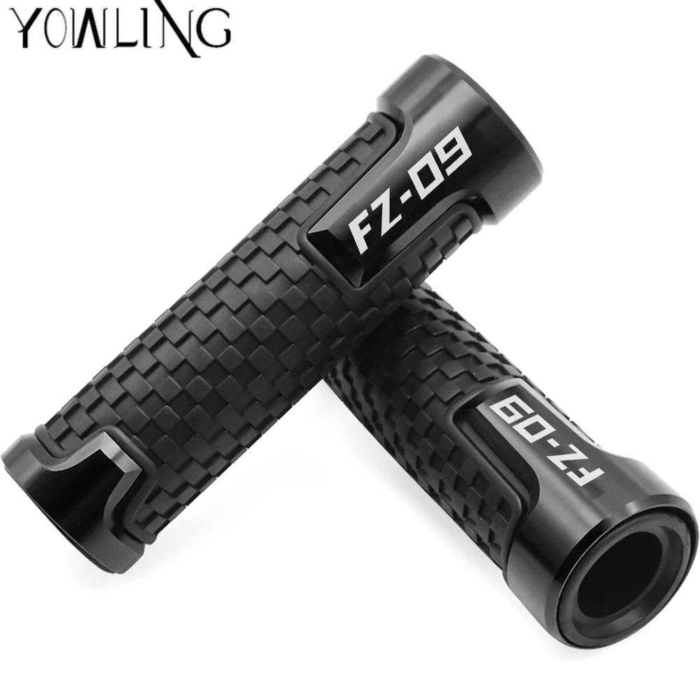 

For YAMAHA MT-09 FZ09 FZ-09 MT FZ 09 2014 2015 2016 2017 2018 7/8" Motorcycle CNC Rubber Handlebar Hand Grips Bar End Gel Grip