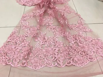 

good looking S-51512 embroidery tulle fabric with beads fashion flower african net lace fabric