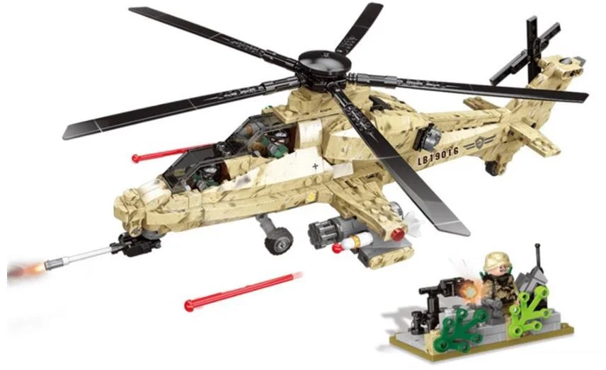 

XINGBAO 06025 The WZ10 Helicopter Set Military Series model Building Blocks Educational Bricks Toys Christmas Gift for children