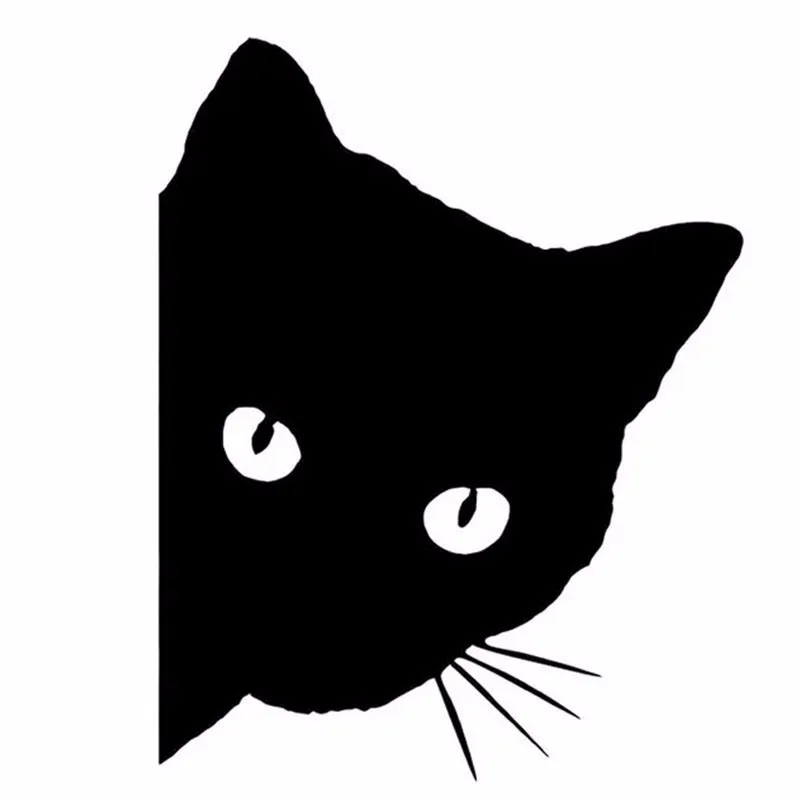 

Cat Face Peering Car Sticker Styling Accessories Reflective Waterproof Fashion Funny Automobile Motorcycle Stickers And Decals