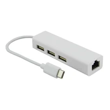 Несколько USB интерфейс USB 3,1 type-C к USB 3,0 3 порта концентратор Высокоскоростной Ethernet Интернет-адаптер для Macbook Tablet PC ноутбук