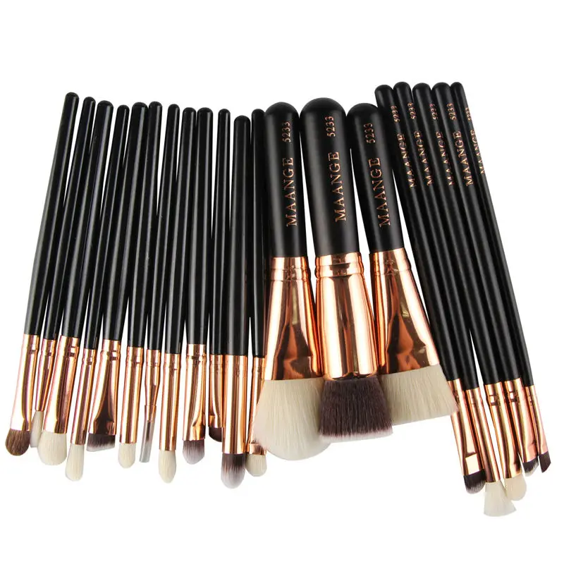 

20Pcs Rose gold Makeup Brushes Set Pro Powder Blush Foundation Eyeshadow Eyeliner Lip Cosmetic Brush Make up Brushes Tool
