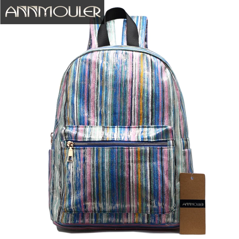 

Annmouler High Quality School Bags Large Capacity Backpack Faux Suede Women Backpack 4 Colors Casual Laptop Bags Zipper Bag