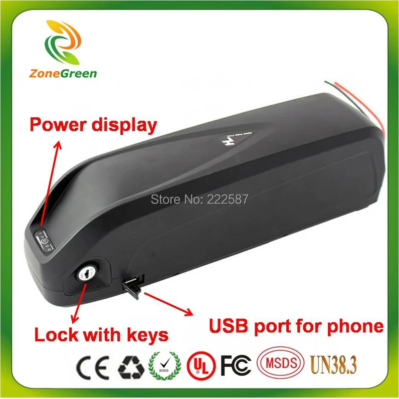 48V 750W Bafang mid drive Электродвигатель с 14Ah Li Ion New Hailong USB для Panasonic или Sanyo ebike комплекты