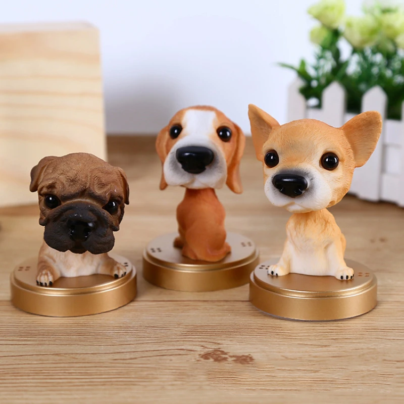 New Cute Nodding Dog Perfume Ornament Car Dashboard Decor Air Freshener Diffuser New