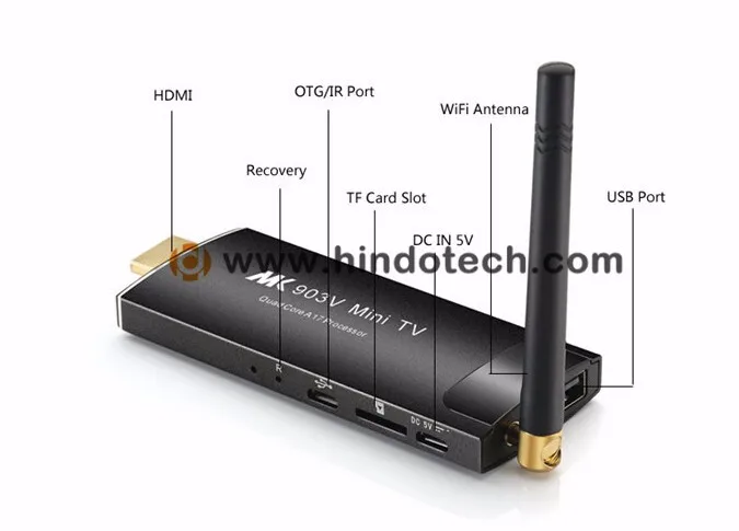 MK903V RK3288 четырехъядерный Android 5,1 Мини PC tv Box Dongle Stick 2G 8G ресивер для Smart tv медиаплеер 2,4G/5G wifi Bluetooth 4,0