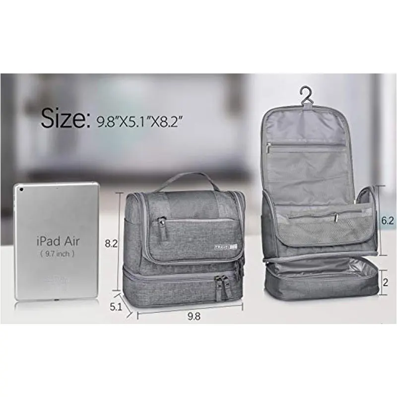 جديد للماء الرجال شنقا حقيبة مستحضرات تجميل أكسفورد السفر حقيبة مستحضرات تجميل للرجال للنساء الضروريات حافظة للمكياج غسل حقيبة مستحضرات تج...