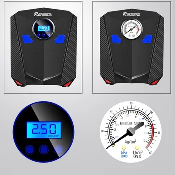 

New 12V Digital Display Portable Electric Tire Inflator Pump Single Cylinder Air Compressor Universal For Car Trucks Tires Hot