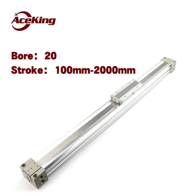 Meccanicamente Combinato Tavolo Scorrevole Con Binario Di Guida Cilindro Senza Stelo My1B/My3B20G-100-350-500-700-L-Z My1B20-200 My1B20-300